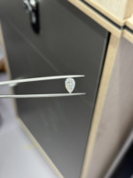 Diamant synthétique blanc de 2,25 carats, taille poire, cultivé en laboratoire, couleur D, clarté VVS2, diamant brut CVD avec certificat IGI