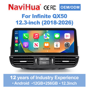 Navihua รุ่นใหม่สำหรับ Infiniti QX50 ปี 2018-2026 อัพเกรดรถยนต์ หน้าจอแอนดรอยด์ 12.3 นิ้ว วิทยุ มัลติมีเดีย Carplay DSP GPS เครื่องเล่นติดรถยนต์ - Product Image 2