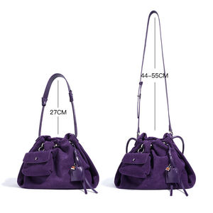 Bolso de Hombro de Cuero de Ante para Mujer, Estilo Retro, Casual, de Alta Calidad, Personalizado al por Mayor, Nuevo Modelo 2026 - Product Image 2