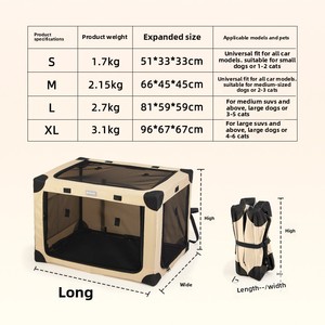 <span class=keywords><strong>Jaula</strong></span> Plegable Exclusiva para Mascotas, Apta para Autos, para Perros y Gatos Grandes, para el <span class=keywords><strong>Maletero</strong></span> - Product Image 3