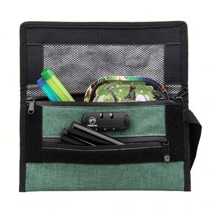 Oxford Zipper Closure Password <b>Lock</b> Anti-Odor Bag for Tobacco & Cigarette Storage Water Resistant Durable Lightweight - Product Image 4