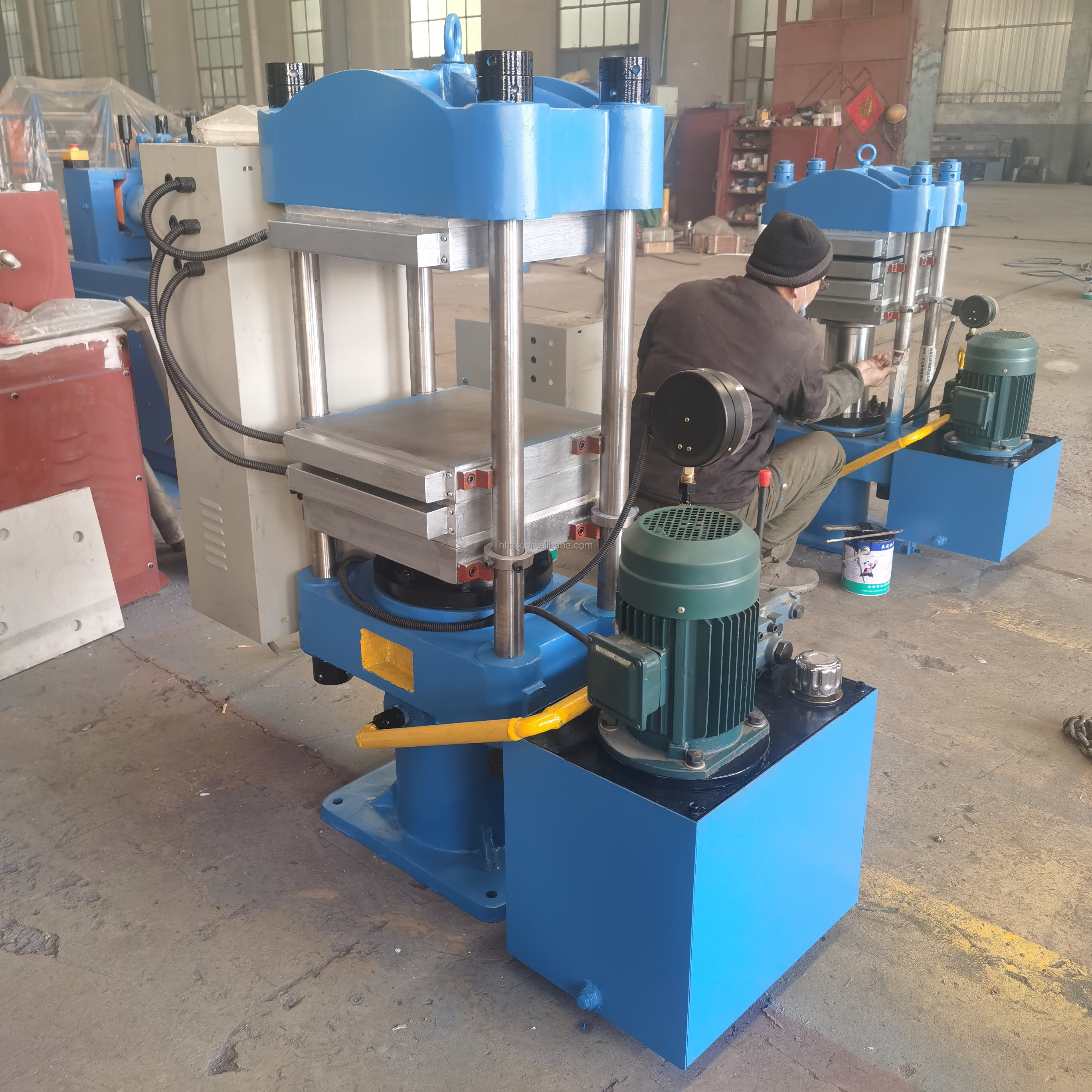 50T 3plates 2layers Hydraulic Rubber Product Vulcanizing Press Machine