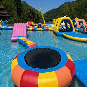 Château gonflable géant sur mesure avec piscines, jeux aquatiques, parcs aquatiques gonflables avec <span class=keywords><strong>piscine</strong></span> - Product Image 4