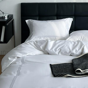 Juego De Ropa De Cama De Invierno cotone trapuntato Hotel copriletto bianco lenzuolo letto 100 cotone - Product Image 2