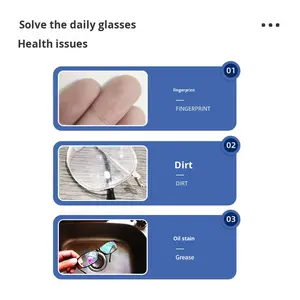 <span class=keywords><strong>Lingette</strong></span> de nettoyage pour lentilles de lunettes pré-humidifiées en microfibre Lingettes de nettoyage d'écran pour lunettes optiques douces - Product Image 2