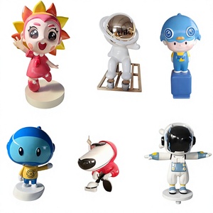รูปปั้นมังกรสีชมพูน่ารัก ทำจากเรซิ่น สำหรับตกแต่งห้างสรรพสินค้า - Product Image 1