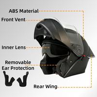 Casque de moto modulable avec déverrouillage du mentonnière à une main, compatible Bluetooth, pour trajets quotidiens, homologué DOT, logo OEM personnalisé