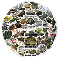 Autocollant Graffiti de jeu World of Tanks pour ordinateur portable, 60 pièces