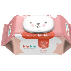 ผ้าเช็ดทำความสะอาดเด็ก KinKin OEM แบบกำหนดเองได้ สีสันสดใส 30 ชิ้น ผลิตจากผ้าเรยอนคุณภาพสูง ไม่ถักทอ ผ่านการฆ่าเชื้อ เหมาะสำหรับผิวบอบบาง นำเข้าจากเวียดนาม - Product Image 1