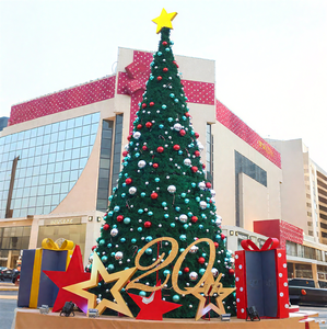ต้นคริสต์มาสขนาดยักษ์พับได้แบบตั้งได้ต้นคริสต์มาสประดิษฐ์พร้อมเครื่องประดับ - Product Image 1
