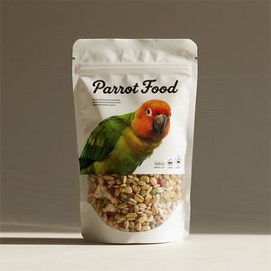 Bolsa de comida para loros personalizada con cremallera para mascotas, embalaje de comida para pájaros, peces, hámster, Paloma, loros, bolsa grande de comida para pájaros - Product Image 5