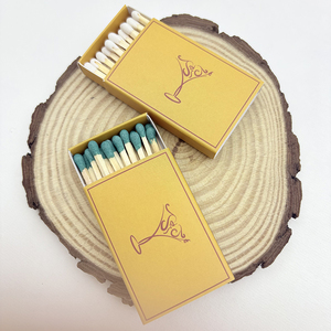 Allumettes écologiques durables en gros avec logos imprimés pour cigares, bougies, fêtes - Style moderne - Product Image 5