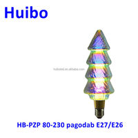 Ampoule LED créative en verre coloré Edison à haute transmission lumineuse, effet feu d'artifice 3D, pour restaurants à thème