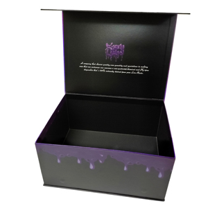 Rigid Cardboard Holographic Paper <b>Gift</b> <b>Box</b> Magnetic Closure Lifting Design Packaging Insert-Matt Lamination Embossing UV Coating - Product Image 3