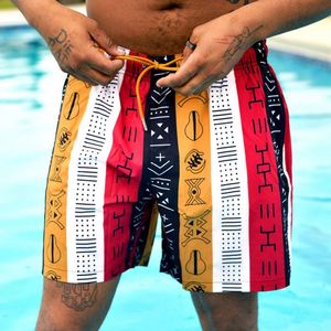 Custom New Fashion Men's Beach Board <b>Shorts</b> <b>Swim</b> Trunks 100% Polyester Woolen Fabric <b>with</b> <b>Liner</b> - Product Image 1
