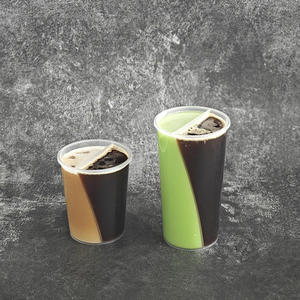 Gobelet jetable transparent en PP de qualité alimentaire à paroi simple de 500 ml, double saveur, à partager, pour thé à bulles à emporter - Product Image 2