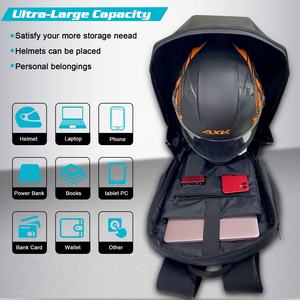 MINI motos équitation LED <span class=keywords><strong>chevalier</strong></span> sacs à dos Bluetooth APP contrô<span class=keywords><strong>le</strong></span> étanche coque dure sacs à bandoulière - Product Image 5
