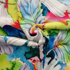 3D Kỹ Thuật Số Polyester In Vải Châu Phi Thiết Kế Mềm Satin Chiffon <span class=keywords><strong>Georgette</strong></span> Vải Tùy Chỉnh In Vải - Product Image 1