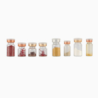 Flacons en verre cylindriques 3ml 5ml 7ml 8ml Bouteilles transparentes pour échantillons de poudre lyophilisée cosmétique
