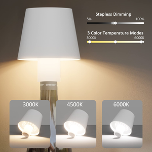 Lámpara LED Moderna para Botellas de Vino, Recargable, 3 Colores, Luz Nocturna Inalámbrica, Lámpara de Mesa con Función de Atenuación, Regalo Perfecto para Fiestas - Product Image 2