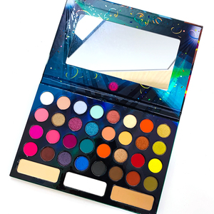 Wholesale Vegan <strong>Eyeshadow</strong> <strong>Palette</strong> Private Label Metallic Finish Powder Eye Shadow Makeup Chemical Ingredient - Product Image 4