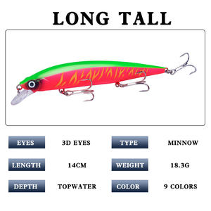 XY-521 Floating Minnow <b>Lure</b> 140mm 18.3g Hard Bait For Bass <b>Fishing</b> <b>Lure</b> - Product Image 5