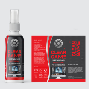 Tùy Chỉnh In Logo Tư Nhân Cuộn Dính PVC <span class=keywords><strong>PE</strong></span> Làm Sạch Phun Chai Nhãn Dán Bao Bì Nhãn Cho Thiết Bị Trò Chơi Làm Sạch - Product Image 4