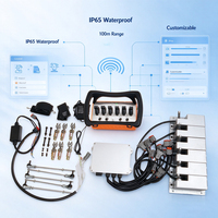Grue mobile sur camion, télécommande radio, kit complet avec récepteur et tiges de commande, 6 joysticks à commande proportionnelle, IP65, 100 m sans fil