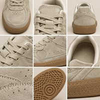 Baskets décontractées pour hommes, tige en microfibre, à lacets, coupe basse, chaussures de skate, semelle en caoutchouc, baskets de marche, logo personnalisé OEM ODM