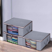 Portable placard stockage Organisation tissu vêtements jouet organisateur pliable couverture couette T-Shirt sac de rangement