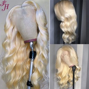 วิกผมลอนคู่แบบหนาวิกผม200หนา13x4สีสวิสเอชดีวิกผมลอน613สีบลอนด์ - Product Image 4