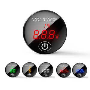 Voltmètre à affichage Led 12-24V DC 0-30V monophasé IP65 universel pour voitures, motos, bateaux - Product Image 4