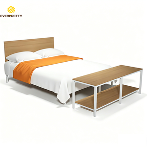 <span class=keywords><strong>Lit</strong></span> de dortoir scolaire, taille Queen, cadre en métal, design contemporain, <span class=keywords><strong>lit</strong></span> de rangement pour hôpital et appartement avec garantie de 5 ans - Product Image 4
