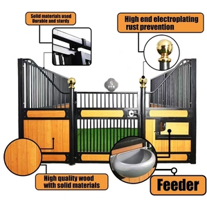 Establo Portátil para Caballos de Acero Galvanizado y Bambú, Refugio Prefabricado con Ventilación, Tamaño 4m, Garantía de 5 Años, para Uso en Exteriores en Granjas - Product Image 3