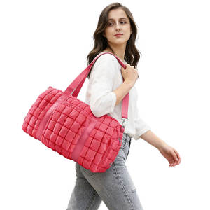 Bolsa de Viaje Deportiva Informal, Duradera, Ligera, con Cierre, de Gran Capacidad, para Gimnasio, Fin de Semana, Avión, para Mujer - Product Image 2