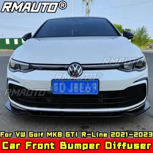 Kit carrosserie pour Golf MK8 GTI R-Line, lèvre de pare-chocs avant noir brillant, protection de pare-chocs pour VW Golf MK8 GTI R-Line 2021-2023, accessoires de voiture - Product Image 3