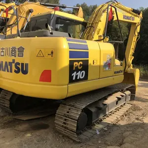 Excavatrices utilisées de KOMATSU PC110 importées du Japon à vendre, avec la représentation stable et le petit prix