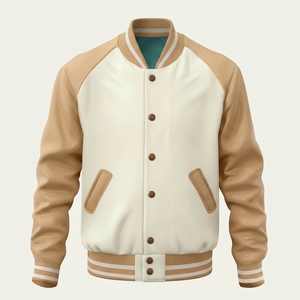 Veste universitaire en laine et cuir de qualité supérieure, patch en chenille 3D personnalisé, veste Letterman, vente en gros sur le marché américain - Product Image 1