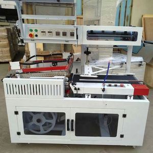 FL-550A + BSE-5530N tự động nước trái cây chai nhựa thủy tinh thu nhỏ tay áo bọc PE phim bao bì đóng gói Giá máy - Product Image 3