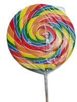 Boîte de sucettes multicolores géantes en spirale, bonbons durs, 400g, emballage individuel, saveur fruitée, cadeau de Noël, collations décontractées