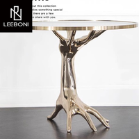 Tables basses italiennes de haute qualité au design moderne et personnalisées avec cadre en acier inoxydable Table basse de luxe