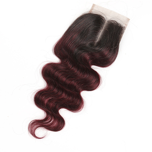 KEMY Cheveux Brésiliens pour Bundles de Cheveux Humains Remy Ondulés 99J Rouge Vin 13*4 pour Closure Couleurs Plus Foncées Uniquement - Product Image 5