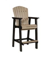 Chaise Adirondack robuste en HDPE, mobilier de salon extérieur commercial, chaise de patio pour hôtel, complexe hôtelier, plage