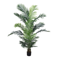 Palmier Areca Artificiel Luxuriant, Plante Artificielle en Plastique Écologique pour Décoration Intérieure et Extérieure, Maison, Bureau, Hôtel, Intérieur de Luxe