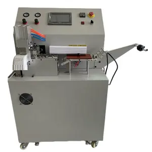 Factory supply ribbon folding and cutting machine labels ultrasonic folding hot and cold knife machines