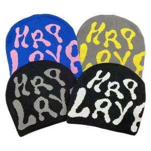 High Quality 100% Acrylic Jacquard Knitted Beanies Y2k Fashionable Winter <b>Hats</b> With Custom Logo <b>for</b> Beach Wear Wholesale - Product Image 1