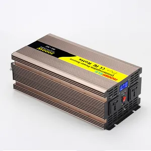 Inverter Buatan Tiongkok dengan Pengisi Daya 3000W Inverter UPS 12V 24V Hingga 110V 230V 50/60Hz Fungsi Pengisian Daya UPS