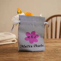 Pochettes d'emballage personnalisées en satin durable pour perruques et extensions capillaires, sacs de rangement recyclables à cordon pour bijoux et bracelets promotionnels