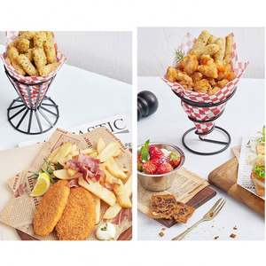 Sandwich <b>Wrapping</b> <b>Paper</b> <b>Food</b> Basket Liners Classic Checkered Grease-Resistant Deli Squares for <b>Wrapping</b> Bread and Sandwiches - Product Image 6