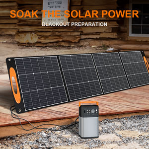 משלוח מהיר 200w פוטו-וולטאי פאנל סולארי נייד פאנל סולארי חיצוני לוח מתקפל עבור תחנת כוח - Product Image 5